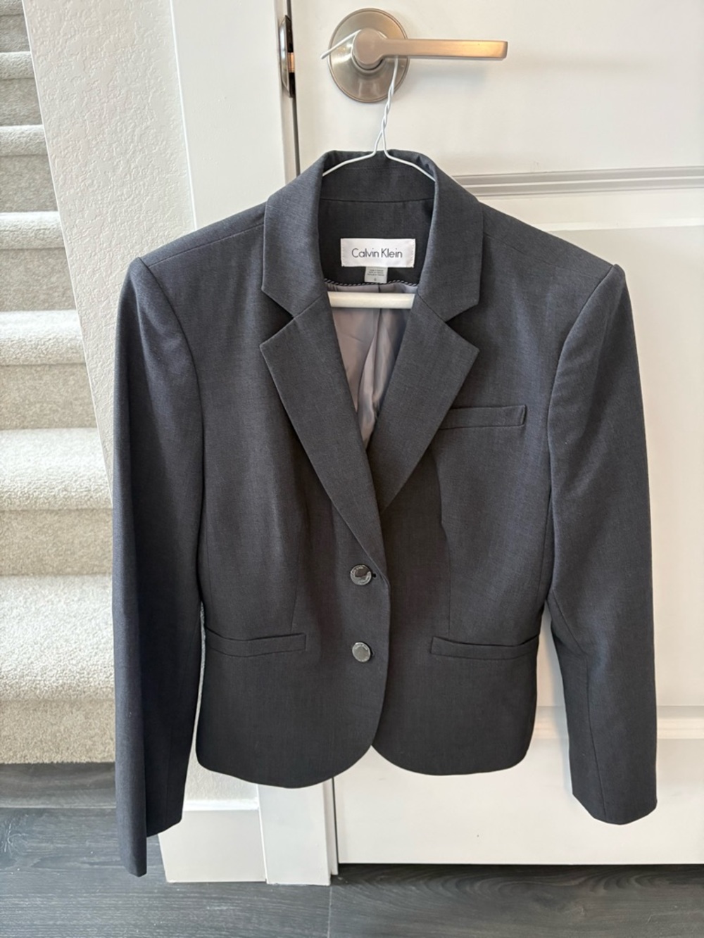 Calvin Klein Women's Dark Gray Tailored Blazer & Pants